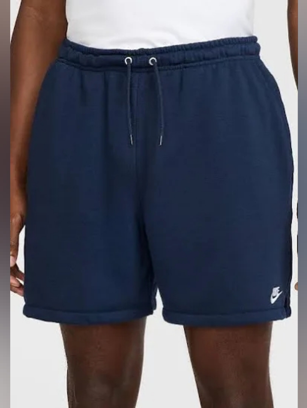 Nike Club French Terry Flow Shorts in Navy Blue NWT